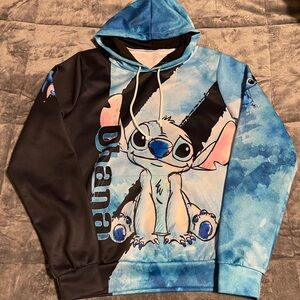 Disney Stitch Blue and Black Hoodie adult S